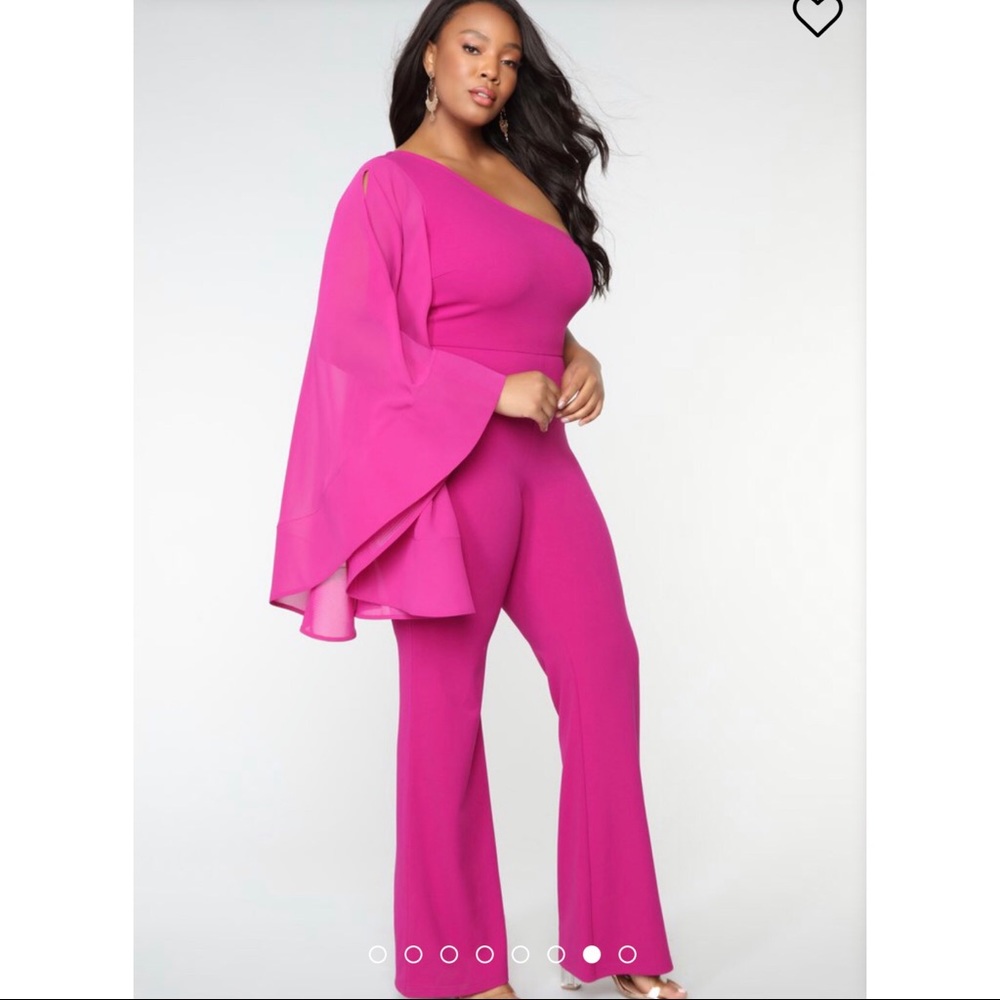 One shoulder jumpsuit